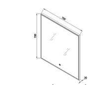 Eastbrook Esk Led Mirror - 700 x 700mm