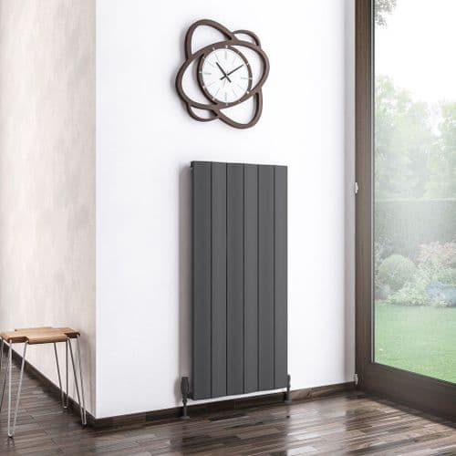 Eastbrook Fairford Aluminium Designer Radiator - Matt Anthracite - Various Sizes