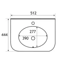 Eastbrook Hardwick 50 CM Vanity Unit Matt White