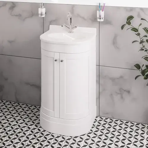 Eastbrook Hardwick 60 CM Vanity Unit Matt White