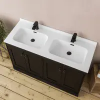 Eastbrook Hardwick Square 120 CM Double Bowl Vanity Unit Matt Anthracite