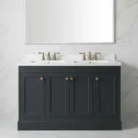 Eastbrook Hardwick Square 120 CM Double Bowl Vanity Unit Matt Anthracite