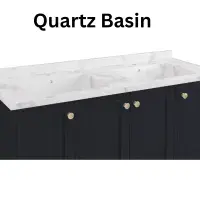 Eastbrook Hardwick Square 120 CM Double Bowl Vanity Unit Matt Anthracite