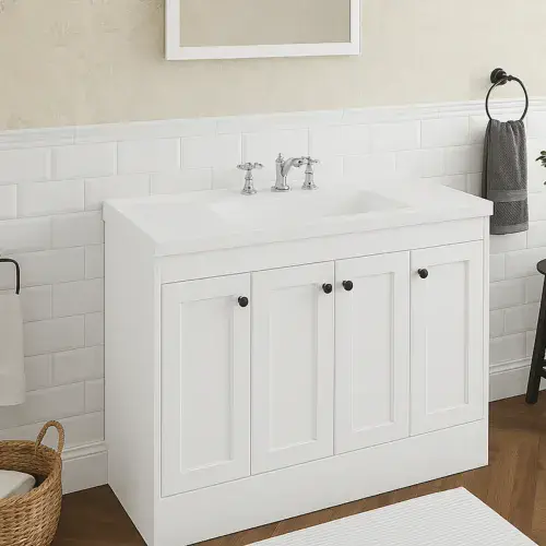 Eastbrook Hardwick Square 120 CM Vanity Unit Matt White