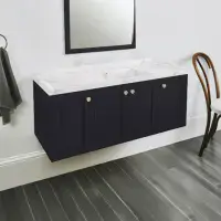 Eastbrook Hardwick Square 120 CM Wall Hung Vanity Unit Matt Anthracite
