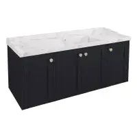 Eastbrook Hardwick Square 120 CM Wall Hung Vanity Unit Matt Anthracite