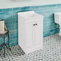 Eastbrook Hardwick Square 50 CM Vanity Unit Matt White