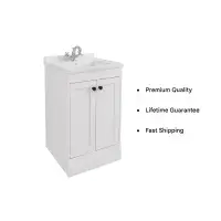 Eastbrook Hardwick Square 50 CM Vanity Unit Matt White