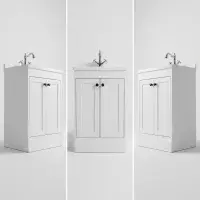 Eastbrook Hardwick Square 50 CM Vanity Unit Matt White