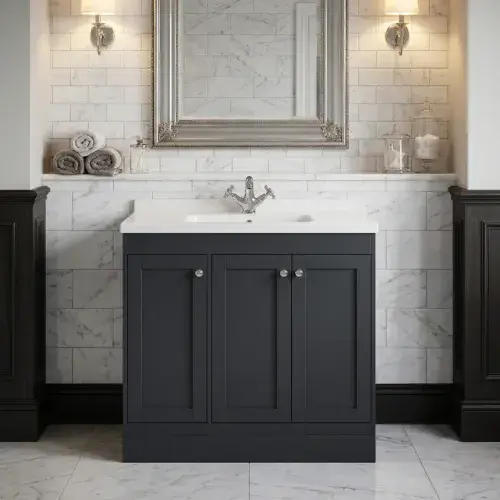 Eastbrook Hardwick Square 90 CM Vanity Unit Matt Anthracite