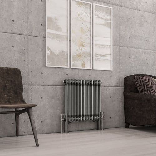 Eastbrook Imperia 2 Column Radiator - Bare Metal - Various Sizes