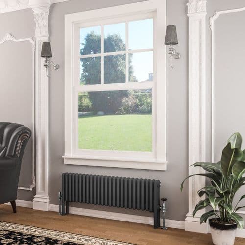 Eastbrook Imperia 3 Column Radiator - Matt Anthracite - Various Sizes
