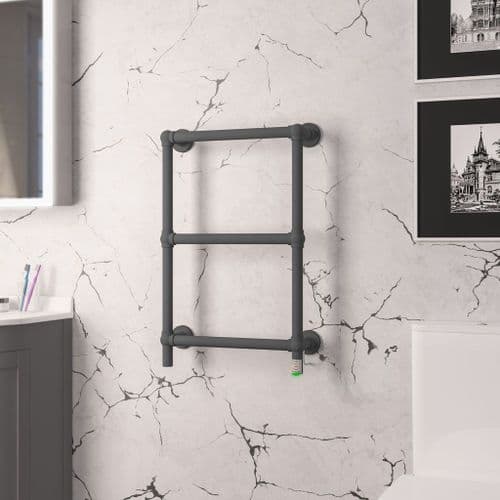 Eastbrook Kennet Dry Element Electric Towel Rail - Matt Anthracite - Various Sizes