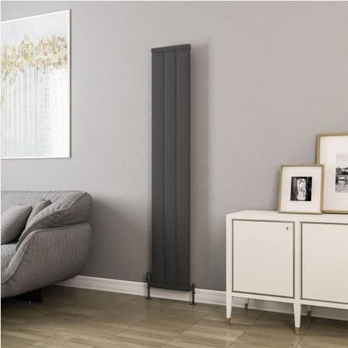 Eastbrook Kingswood Aluminium Designer Radiator - Matt Anthracite - Various Sizes