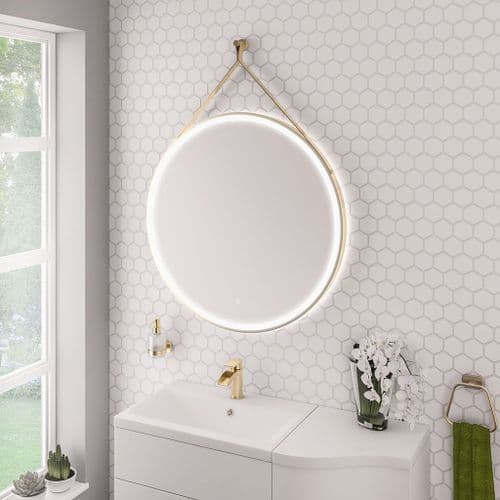 Eastbrook Levone Led Mirror - 800mm - Brushed Brass