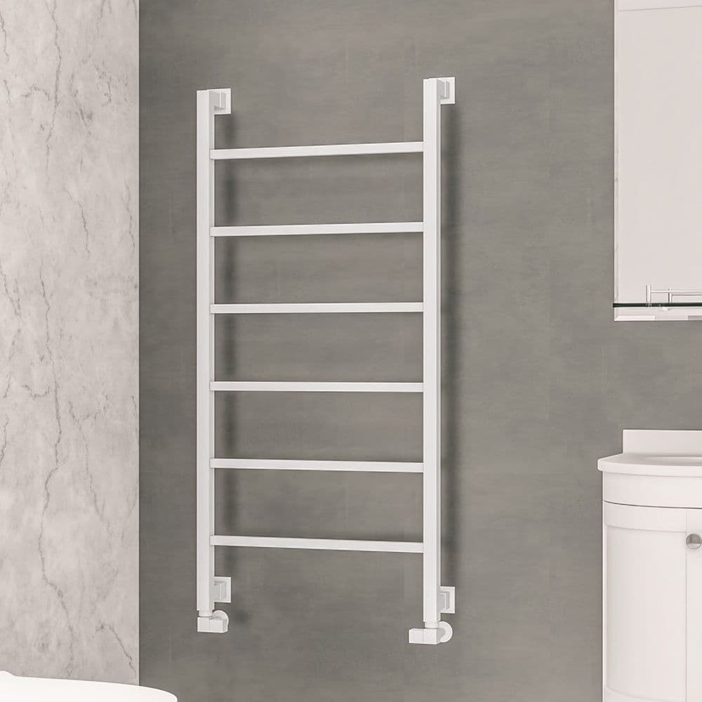 Eastbrook Loxley Towel Radiators - Matt White - Various Sizes