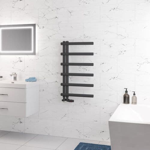 Eastbrook Marlow E-Style Towel Radiators - Matt Anthracite - Various Sizes