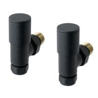 Eastbrook Matt Anthracite Radiator Valves - All Styles - Manual & Thermostatic