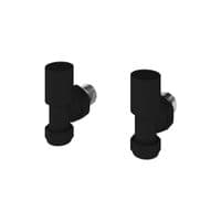 Eastbrook Matt Black Radiator Valves - All Styles - Manual & Thermostatic