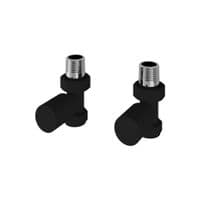 Eastbrook Matt Black Radiator Valves - All Styles - Manual & Thermostatic