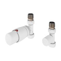 Eastbrook Matt White Radiator Valves - All Styles - Manual & Thermostatic