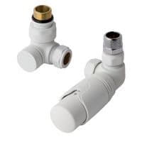 Eastbrook Matt White Radiator Valves - All Styles - Manual & Thermostatic