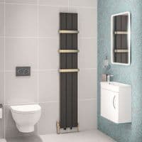 Eastbrook Mersey Aluminium Designer Radiator - Matt Anthracite - Various Sizes