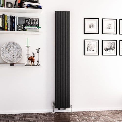 Eastbrook Mersey Aluminium Designer Radiator - Matt Anthracite - Various Sizes