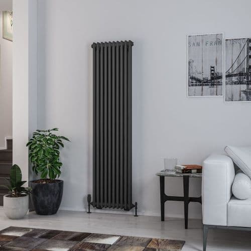 Eastbrook Rivassa 2 Column Designer Radiator - Matt Anthracite - Various Sizes