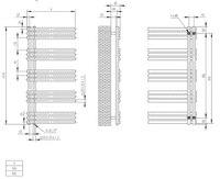Eastbrook Rizano Stainless Steel Towel Rail - Various Sizes
