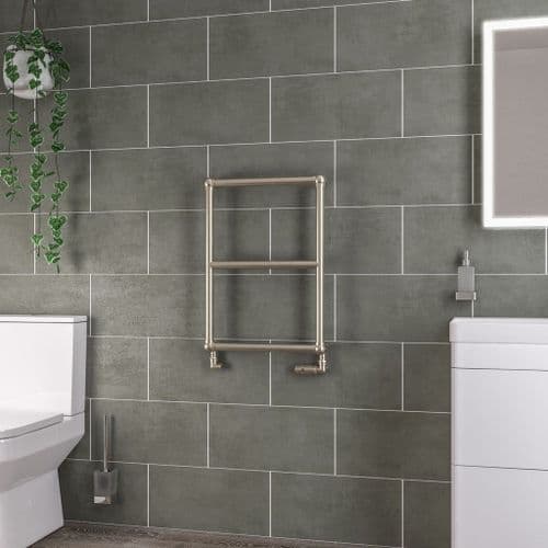 Eastbrook Stour Straight Towel Radiators - Brushed Brass - Various Sizes