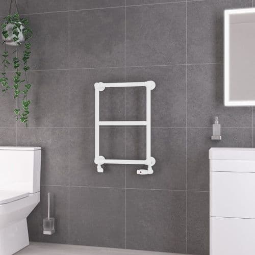 Eastbrook Stour Straight Towel Radiators - Matt White - Various Sizes