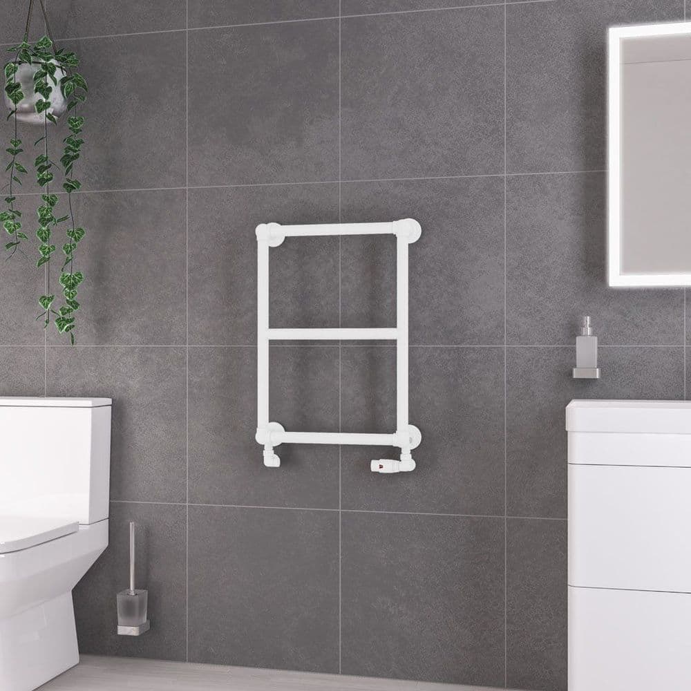 Stour Radiator Eastbrook Stour Straight Towel Radiators - Matt White - Various Sizes