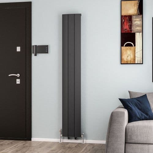 Eastbrook Trent Aluminium Designer Radiator - Matt Anthracite - Various Sizes