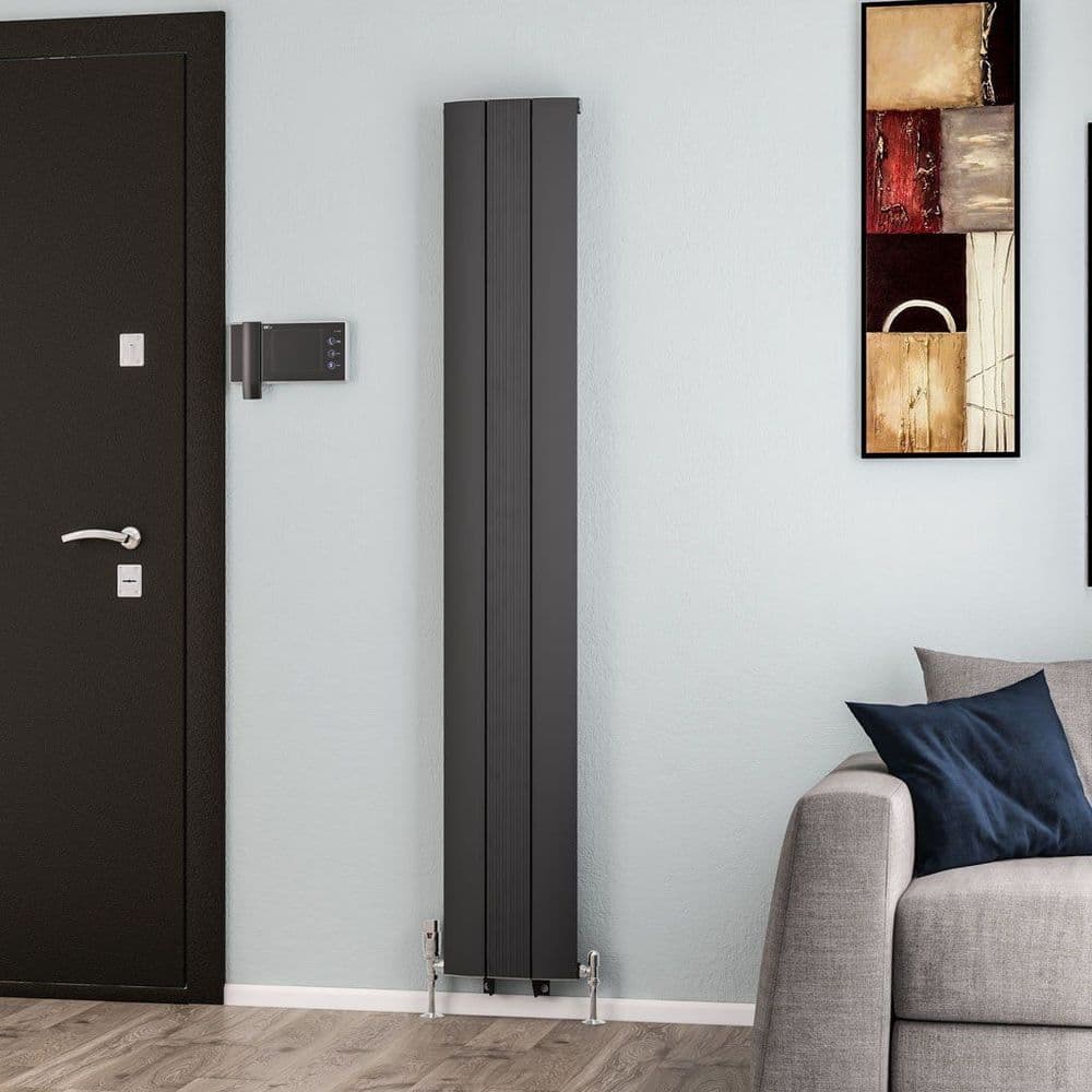 Eastbrook Trent Aluminium Designer Radiator - Matt Anthracite - Various ...