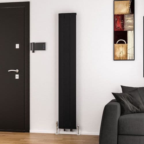 Eastbrook Trent Aluminium Designer Radiator - Matt Black - Various Sizes