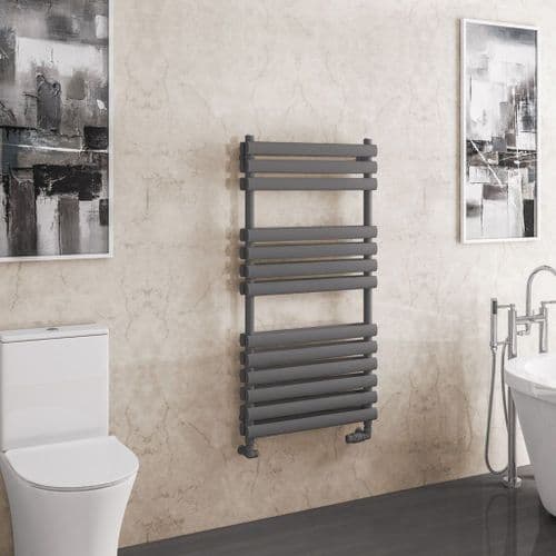 Eastbrook Tunstall Double Towel Radiators - Matt Anthracite - Various Sizes