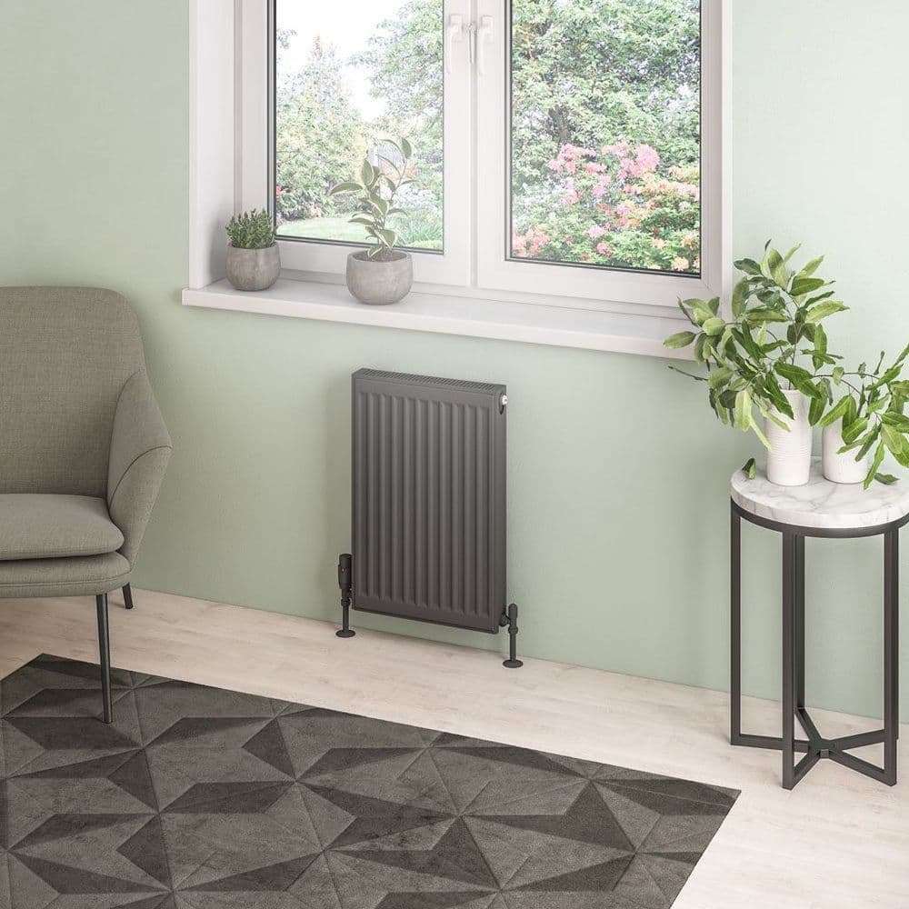 Eastbrook Type 21 Compact Single Panel Radiator - Matt Anthracite ...