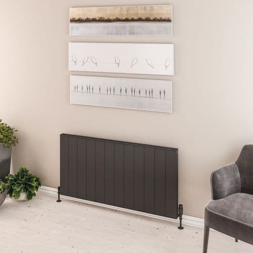 Eastbrook Vesima Aluminium Designer Radiator - Matt Anthracite - Various Sizes