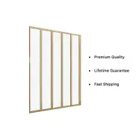 Eastbrook Volente 1250mm 5-Fold Bath Screen - Brushed Brass