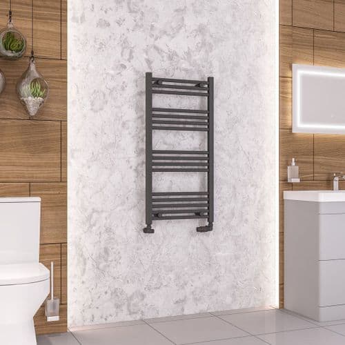 Eastbrook Wendover Straight Towel Radiators - Matt Anthracite - Various Sizes
