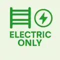 Electric Only Avon Straight Towel Radiators - Chrome/Matt Black - Various Sizes