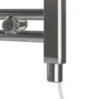 Electric Only Avon Straight Towel Radiators - Chrome/Matt Black - Various Sizes