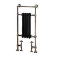 Electric Only Avon Straight Towel Radiators - Chrome/Matt Black - Various Sizes