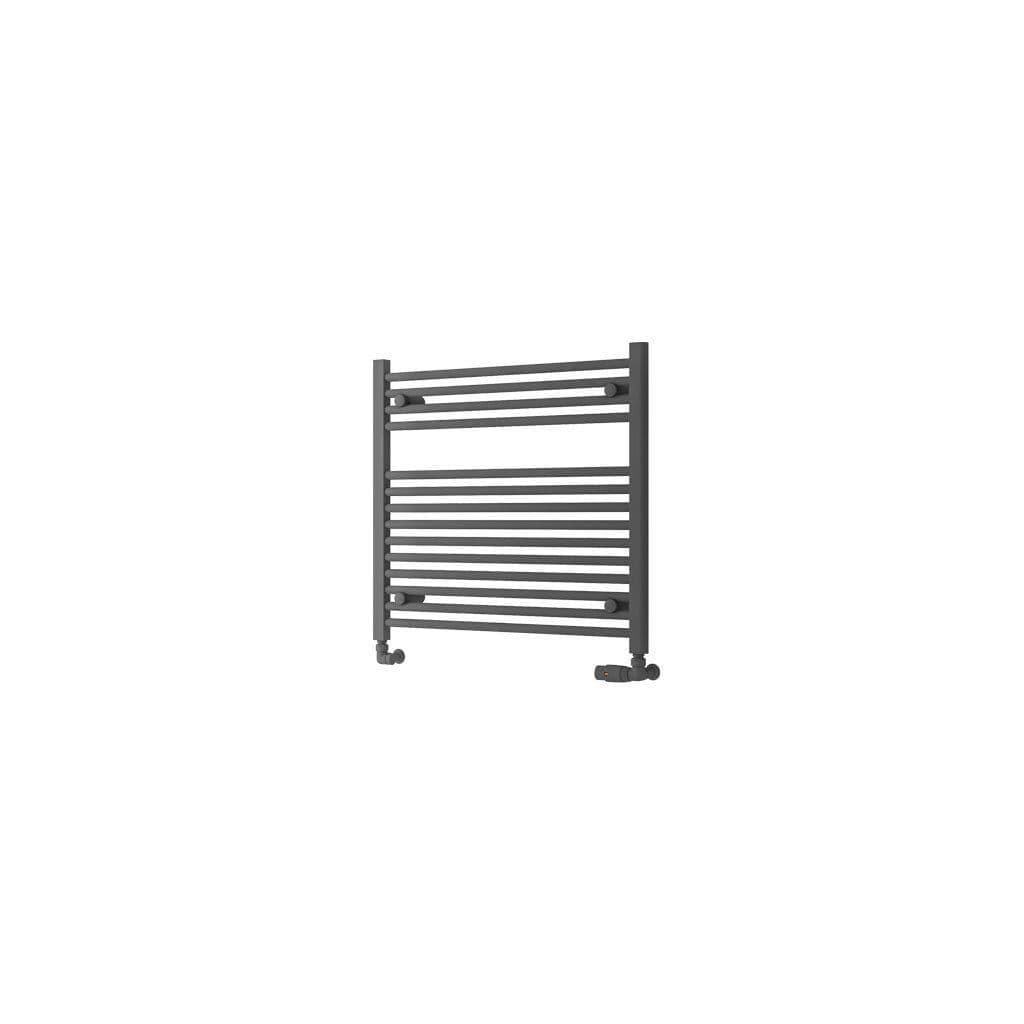 Eastbrook Electric Only Biava Multirail Hv Straight Towel Radiators - Matt Anthracite - Various Sizes - 688mm X 750mm
