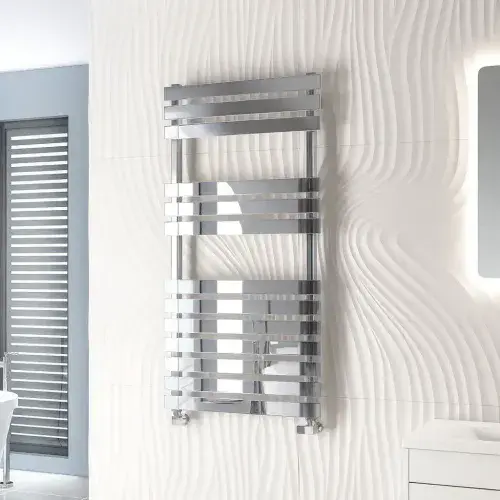 Electric Only Biava Towel Radiators - Polished Stainless Steel - Various Sizes