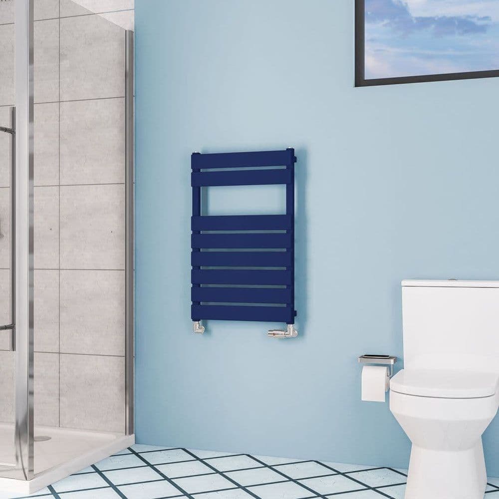 Electric Only Deddington Towel Radiators - Matt Cobalt Blue - Various Sizes