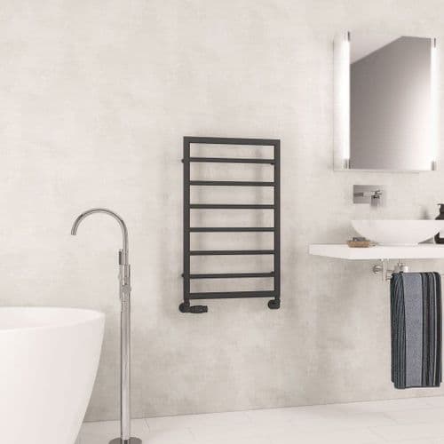 Electric Only Kenilworth Towel Radiators - Matt Anthracite - Various Sizes