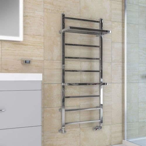 Electric Only Launton Straight Towel Radiators - Chrome - Various Sizes