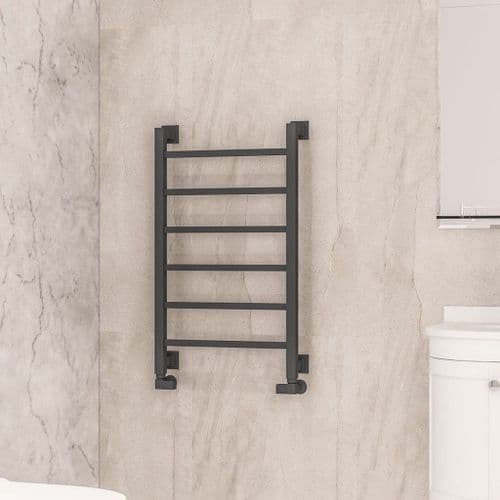 Electric Only Loxley Towel Radiators - Matt Anthracite - Various Sizes
